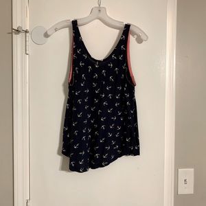 Blue and pink Anchor Tank